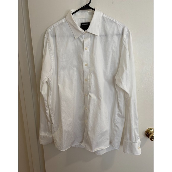 Stantt Other - Stantt Forsyth White Button Down Shirt Mens Medium Cotton Dress Shirt